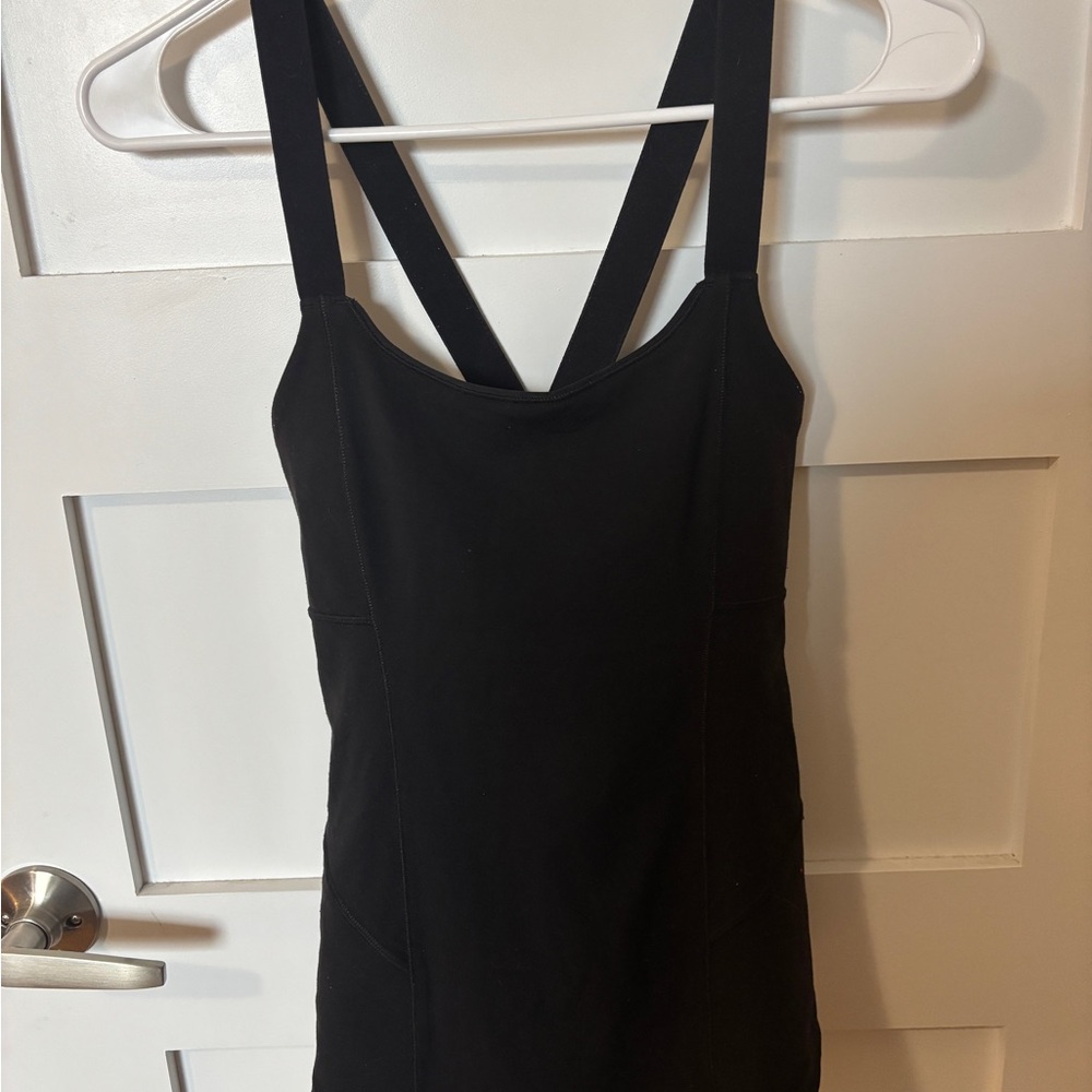 Lululemon Black Cross-Back Tank Dress